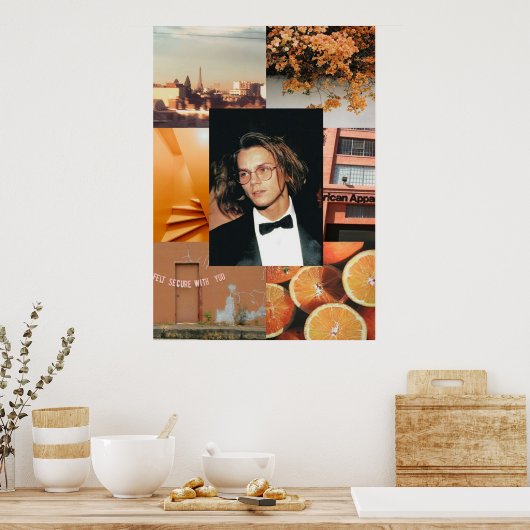 Fluss Phoenix Orange Ästhetik Poster (Küche)