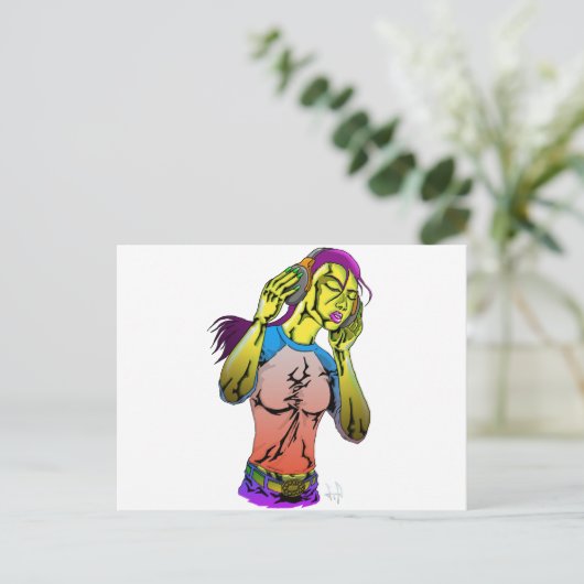 Fluss Postkarte (Stehend Vorderseite)