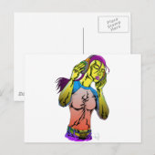 Fluss Postkarte (Vorne/Hinten)