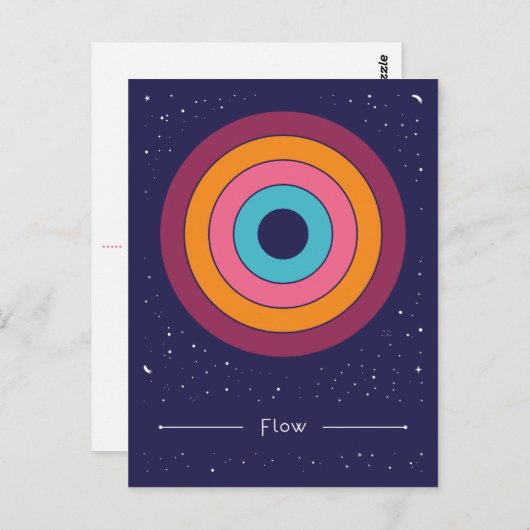 Fluss Postkarte (Vorne/Hinten)