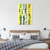 Fluss Pulse Wallart Leinwanddruck (Insitu (Schlafzimmer))