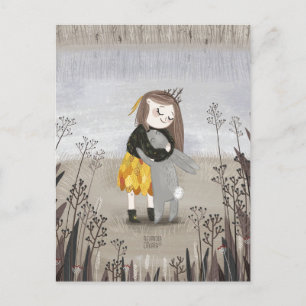 Fluss Rabbit von Alexandra Dikaia Postkarte