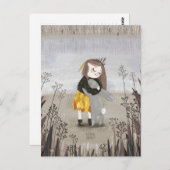 Fluss Rabbit von Alexandra Dikaia Postkarte (Vorne/Hinten)