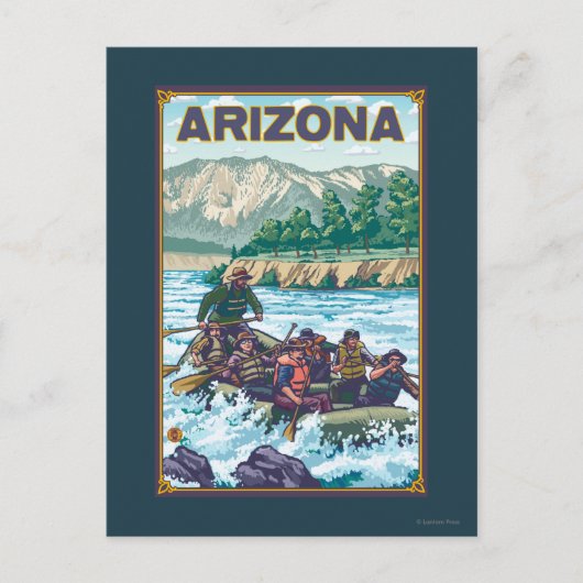Fluss RaftingArizona Postkarte (Vorderseite)