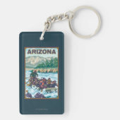 Fluss RaftingArizona Schlüsselanhänger (Rückseite)