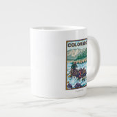 Fluss RaftingColorado Jumbo-Tasse (Vorderseite Rechts)