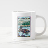 Fluss RaftingColorado Jumbo-Tasse (Rechts)