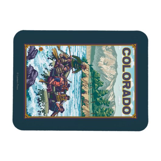 Fluss RaftingColorado Magnet (Horizontal)