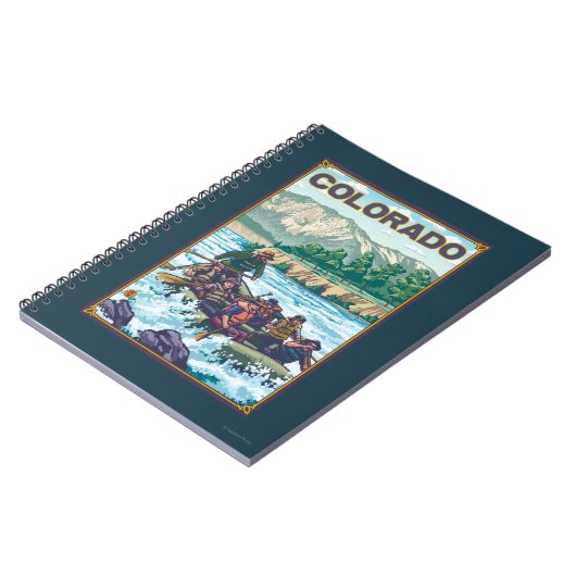 Fluss RaftingColorado Notizblock (Linke Seite)