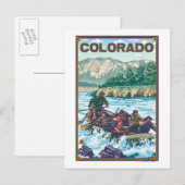 Fluss RaftingColorado Postkarte (Vorne/Hinten)