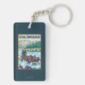 Fluss RaftingColorado Schlüsselanhänger (Rückseite)