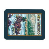 Fluss RaftingNew Mexico Magnet (Horizontal)