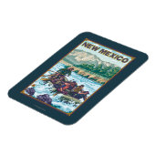Fluss RaftingNew Mexico Magnet (Linke Seite)
