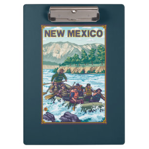 Fluss RaftingNew Mexiko Klemmbrett