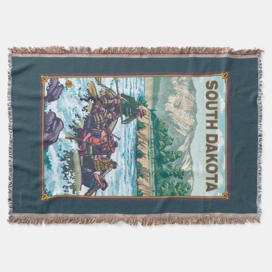 Fluss RaftingSouth Dakota Decke (Vorderseite)