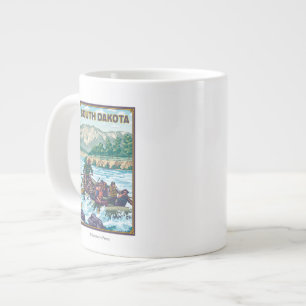 Fluss RaftingSouth Dakota Jumbo-Tasse