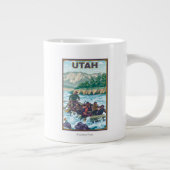 Fluss RaftingUtah Jumbo-Tasse (Rechts)