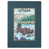 Fluss RaftingUtah Klemmbrett (Rückseite)