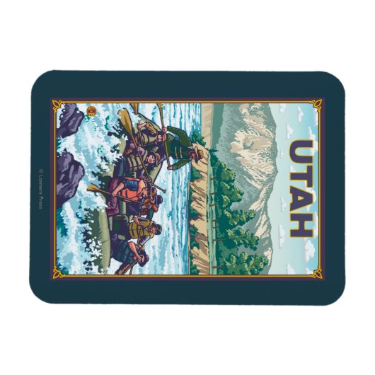 Fluss RaftingUtah Magnet (Horizontal)