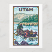 Fluss RaftingUtah Postkarte (Vorderseite)