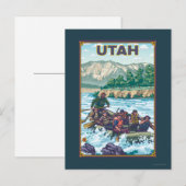 Fluss RaftingUtah Postkarte (Vorne/Hinten)