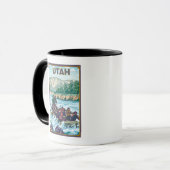 Fluss RaftingUtah Tasse (Vorderseite Links)