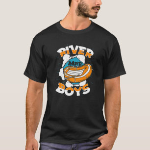 Fluss Rapid Boys Thrill River Rafter Rafting T-Shirt