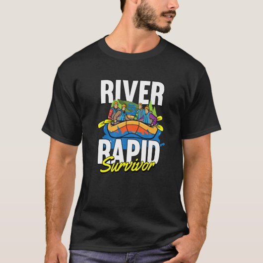 Fluss Rapid Survivor Rapids Rafter Rafting T-Shirt (Vorderseite)