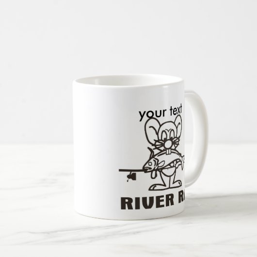 FLUSS-RATTEN-TASSE, Ihr Text Kaffeetasse (VorderseiteRechts)