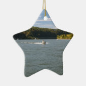 Fluss Rhein Keramik Ornament (Rechts)