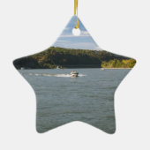 Fluss Rhein Keramik Ornament (Hinten)