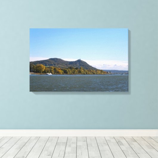 Fluss Rhein Leinwanddruck (Insitu (Holzboden))