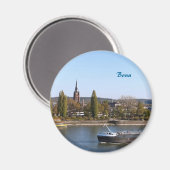 Fluss Rhein Magnet (Vorderseite/Rückseite)