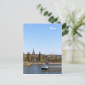 Fluss Rhein Postkarte (Stehend Vorderseite)