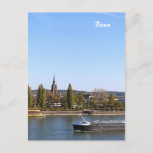 Fluss Rhein Postkarte