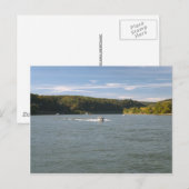 Fluss Rhein Postkarte (Vorne/Hinten)