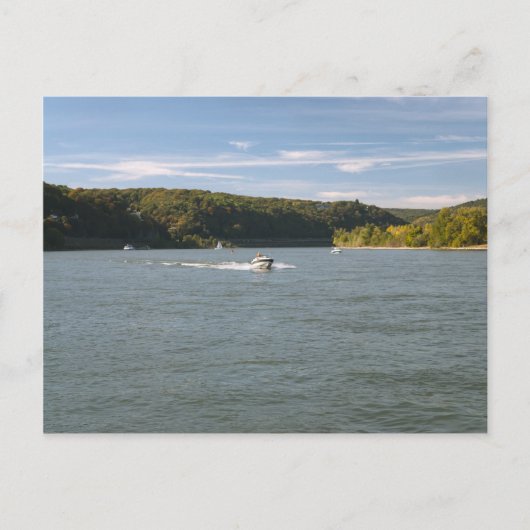 Fluss Rhein Postkarte (Vorderseite)