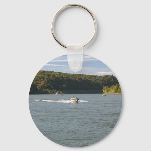 Fluss Rhein Schlüsselanhänger (Vorderseite)