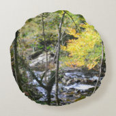 Fluss Rundes Kissen (Rückseite)