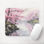 Fluss Sakura Spring Mousepad (Mit Mouse)