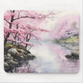 Fluss Sakura Spring Mousepad (Vorne)