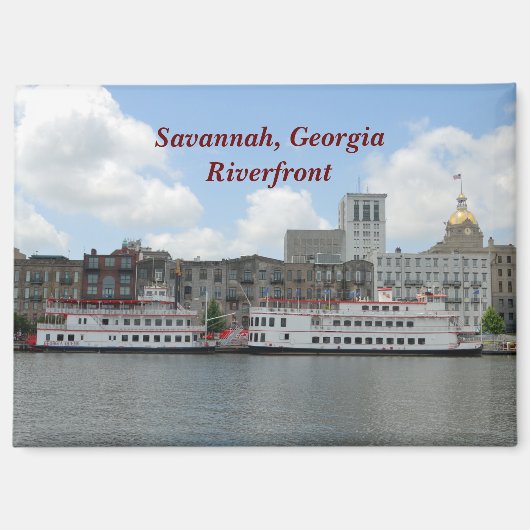 Fluss Savannah Georgia Magnet (Vorderseite)
