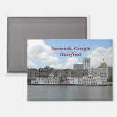 Fluss Savannah Georgia Magnet (Vorderseite/Rückseite)