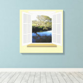 Fluss Scene Leinwanddruck (Insitu (Holzboden))