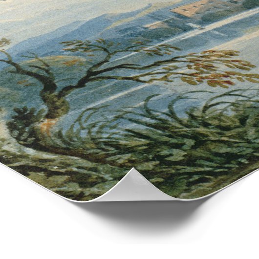 Fluss Scene Poster (Ecke)