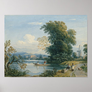 Fluss Scene Poster