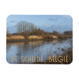 Fluss Scheldt View, Dendermonde, Belgien Magnet