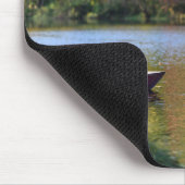 Fluss, Schiff, Ufer Mousepad (Ecke)