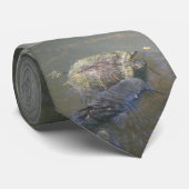 Fluss-Schildkröte und Wels-(große) Krawatte (Gerollt)