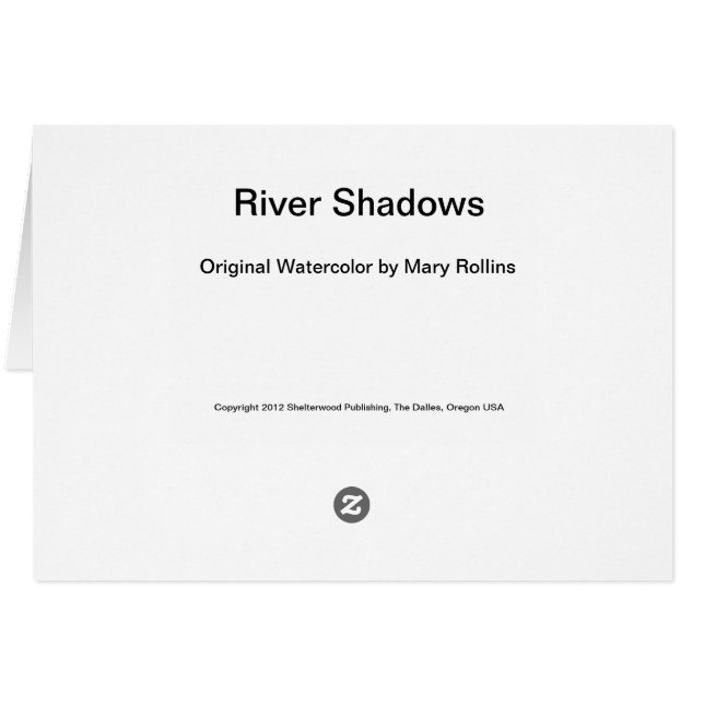 Fluss Shadows (Rückseite Horizontal)